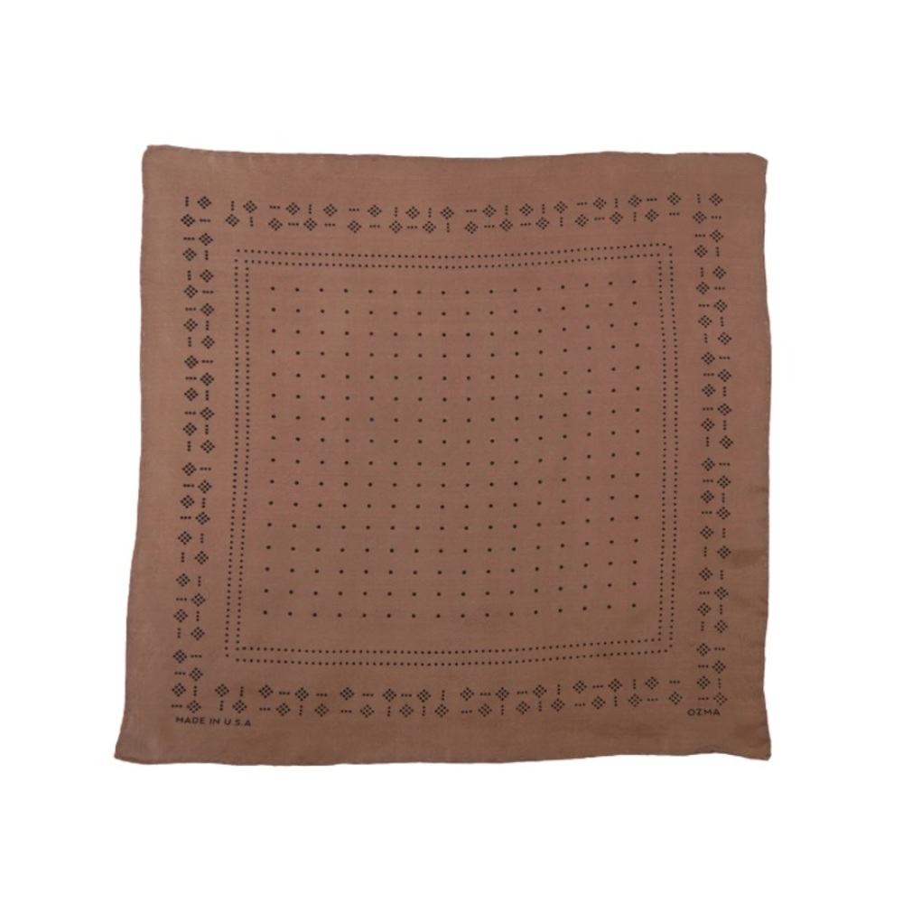 OZMA Silk Dot Hankie Handkerchief in Rosehip